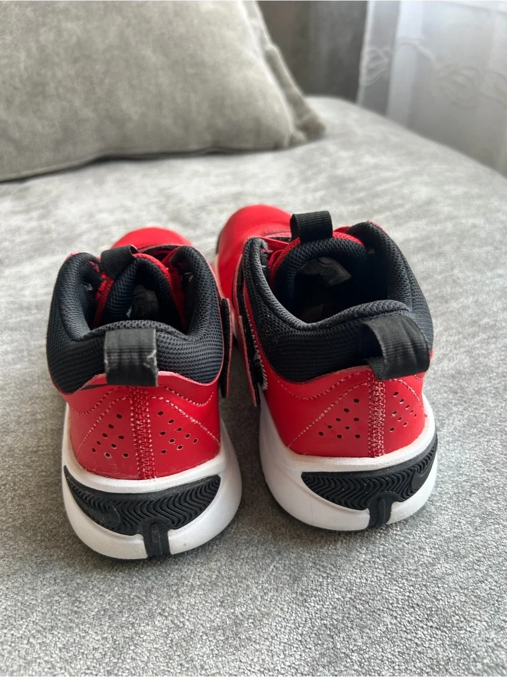 Nike kids red basketball athletic sneakers size 5.5y
